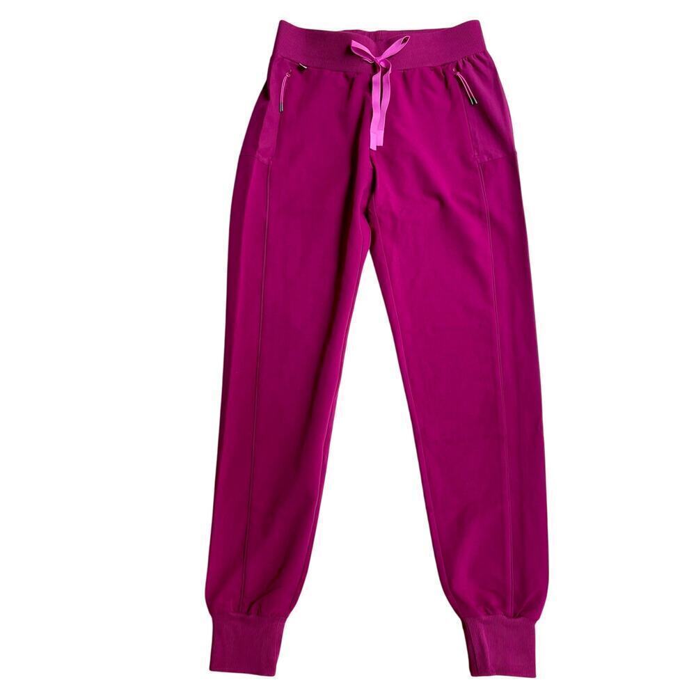 FIGS Boston Slim Jogger Scrub Pants Maroon Purple Size XXS NEW